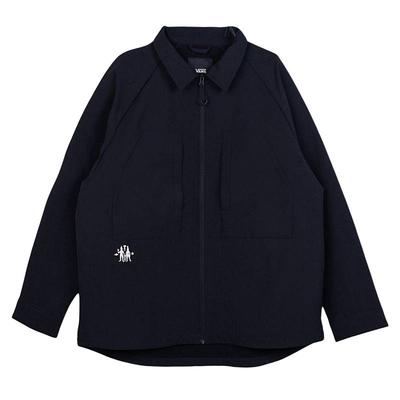 Raglanärmel Jacke Mode Einfarbige Vielseitige Langarmmantel Herrenjacken Schwarz VN000GNQBLK