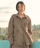 COMONINOZ W Check Shirts [Brown]