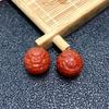 Red Agate Waking Lion Walnut Dragon Bead Carved Wenwan DIY Bracelet Accessories