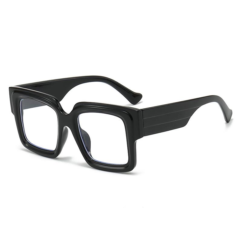 New Fashionable Blue Light Blocking Glasses Trendy Oversized Square Frame for Men & Women Stylish Clear Lens Eyewear