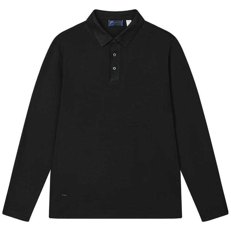

FILA Men s Knit Long-Sleeve Polo Shirt M