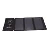 21W Foldable Solar Panel Charger Black Portable Solar Phone Charging Panels with Dual USB Port for Outdoor Hiking