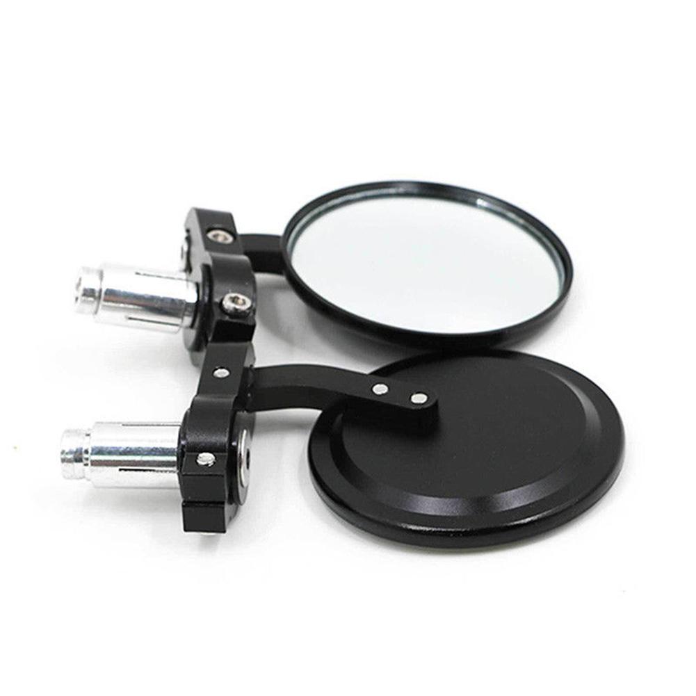 1 Pair 7/8inch Universal Round Handlebar End Motorcycle Rearview Side Mirror