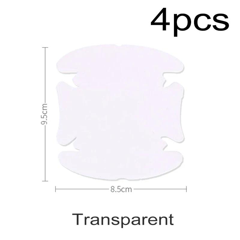 

6 цветов 4 шт. наклейка на дверь автомобиля из углеродного волокна, устойчивая к царапинам, защитная пленка для автомобильных ручек, аксессуары для внешнего стайлинга