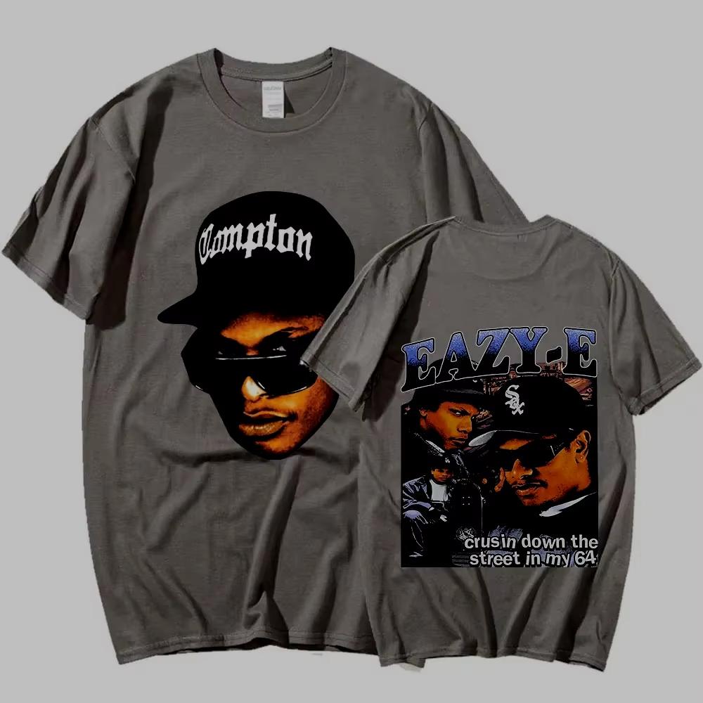 Koszulka z grafiką rapera z lat 90. Eazy E 2026 Męska Vintage Harajuku Damska Koszulka z krótkim rękawem Bawełniana Koszulka Hip Hop Streetwear Koszulka