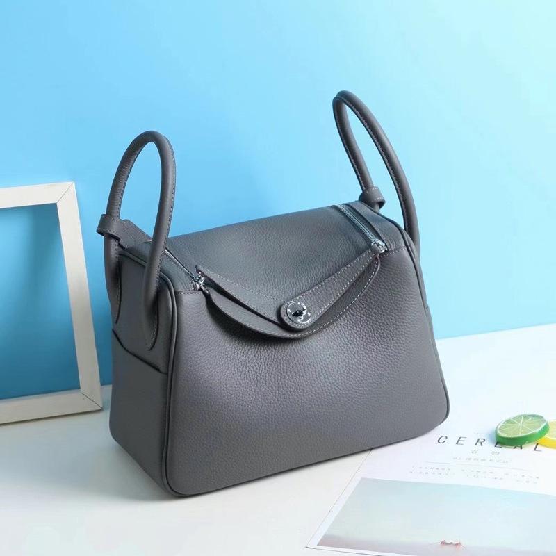 Cross-border Foreign Trade First-layer Cowhide Pillow Bag Fashionable Versatile LD Bag Doctor Bag Large Capacity Underarm Shoulder Bag Women