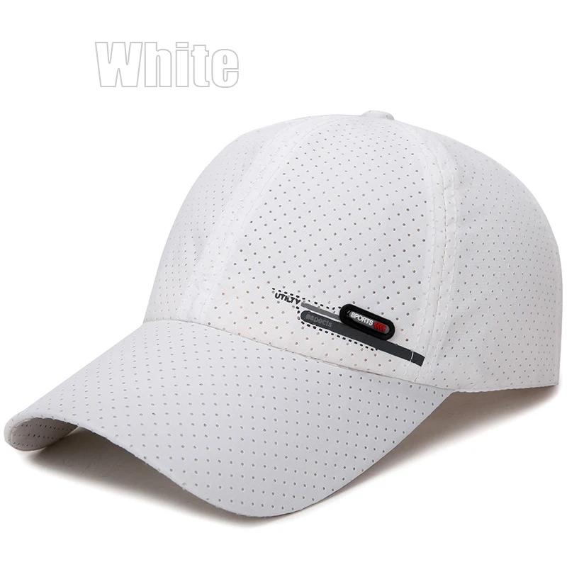 Summer New Breathable Perforated Quick-Drying Hat For Men Fishing Sun Protection Baseball Cap Cycling Travel Sports Hat