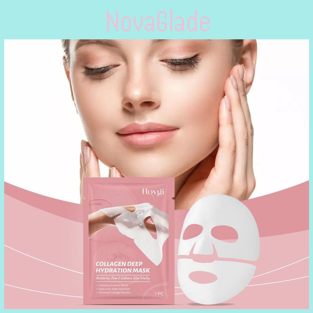 Hoygi Collagen Moisturizing Face Mask For Deep Hydration Firming And Brightening Skin