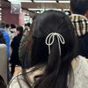 Artificial Pearls Bowtie Hairpin Duckbills Clip Barrettes Braids Clip Hair Decors