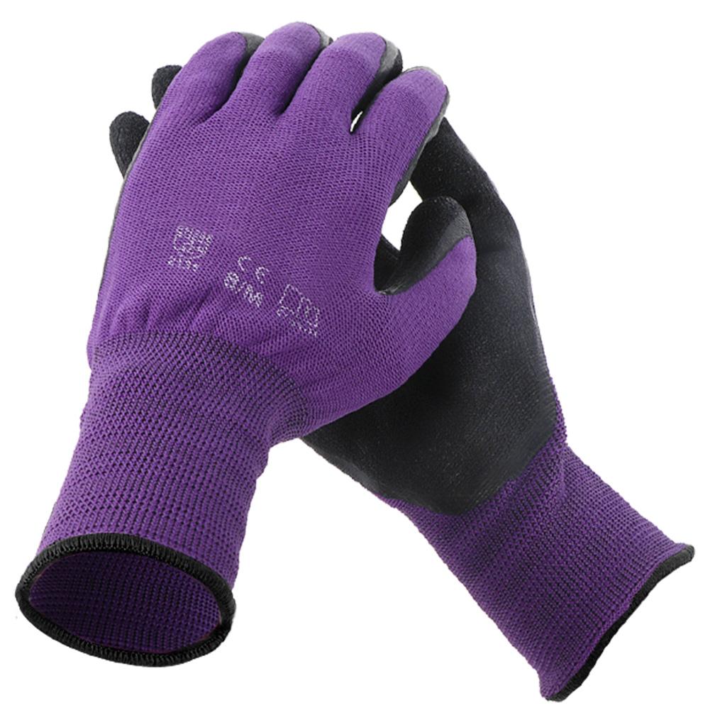 

Gardening Work Labor Glove Nylon Nitrile Latex Grip Wear Resistant Gloves