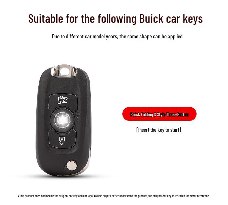 Buick Verano Pro Key Cover for 18/20 Models - Premium Protective Case with Buckle for Men & Women