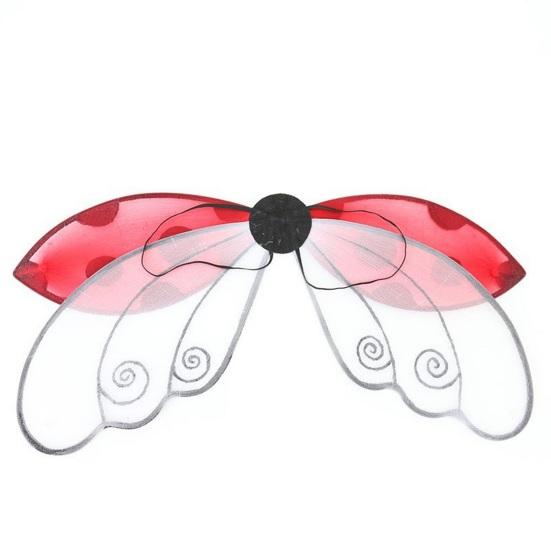 Ladybug Cosplay Wing Universal Ladybird Dress-Up Wing Fairy Wing Costume Accessories for Stage Performance Halloween Parties Photo Props