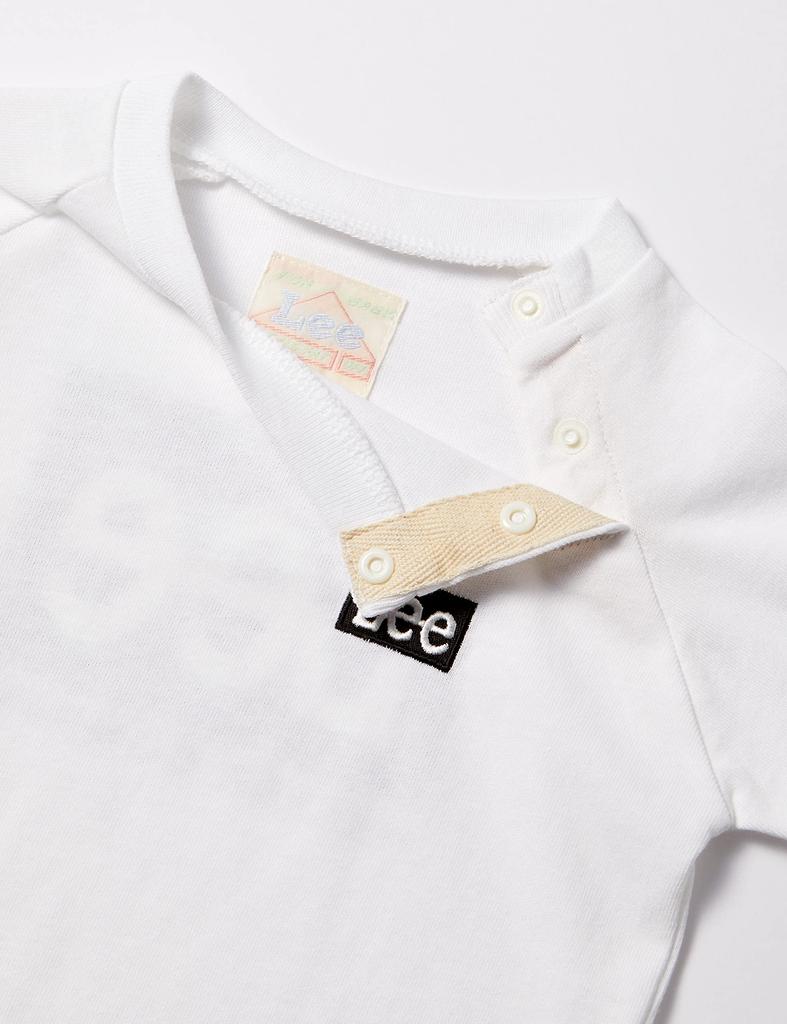 Lee Logo Backprint Long Sleeve Size 150 T-Shirt, Kids, White,