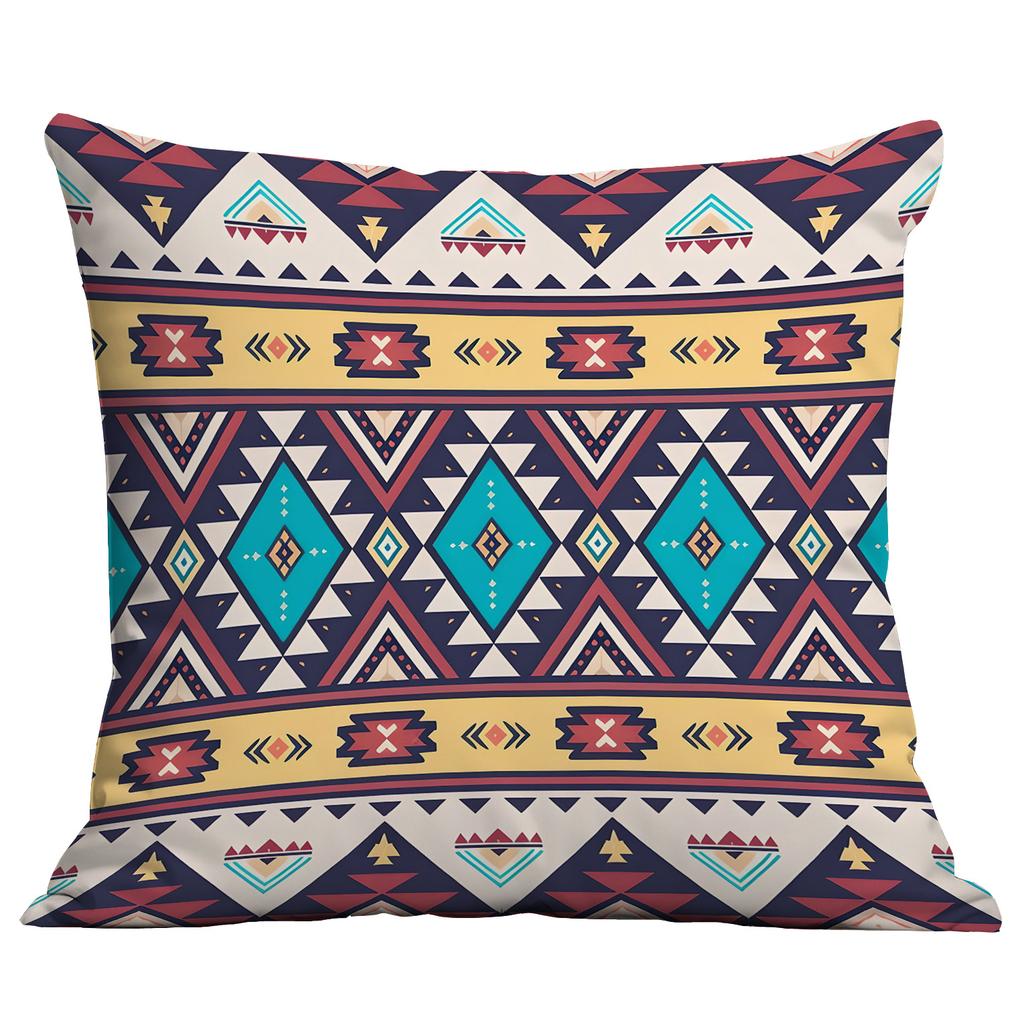 Bohemian Ethnic Style Pillow Cover Living Room Sofa Cushion Hotel Teahouse Pillow Cushion Cover Premium Durable
