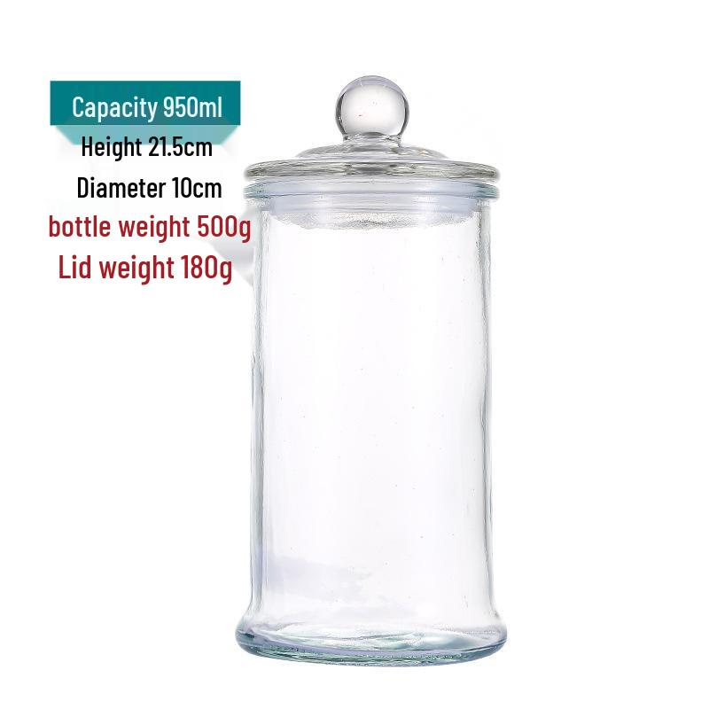 Large Capacity Transparent Moisture-Proof Storage Jar for Dried Fruit, Flower Tea, and Tangerine Peel