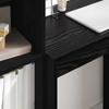 Desk with Drawers 2 pcs Black Oak Effect