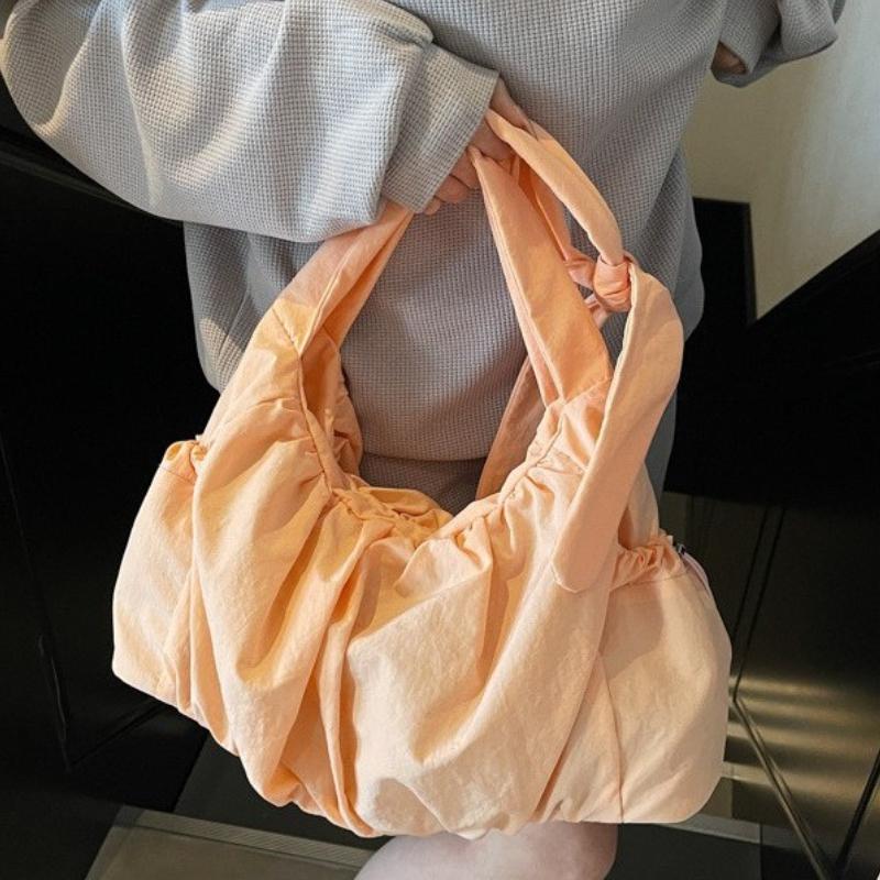 Wrinkled Dumpling Small Tote Bags for Women Shoulder Bag Fashiable Retro Nyl Lightweight Shopping Bags Designer Bag