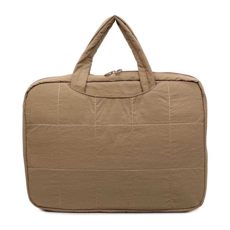 New Korean Style Laptop Shoulder Bag for Women Fashi Large Capacity Handle Bag Comfortable and Versatile Texture Laptop Bag