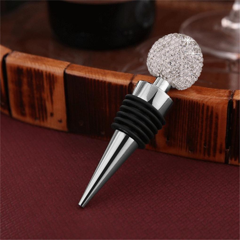 Sparkling Red Wine Bottle Stopper Glitter Cork Cute Funny Leakproof Cap Sealer Reusable Seal Saver Keeper Bar Man Gift