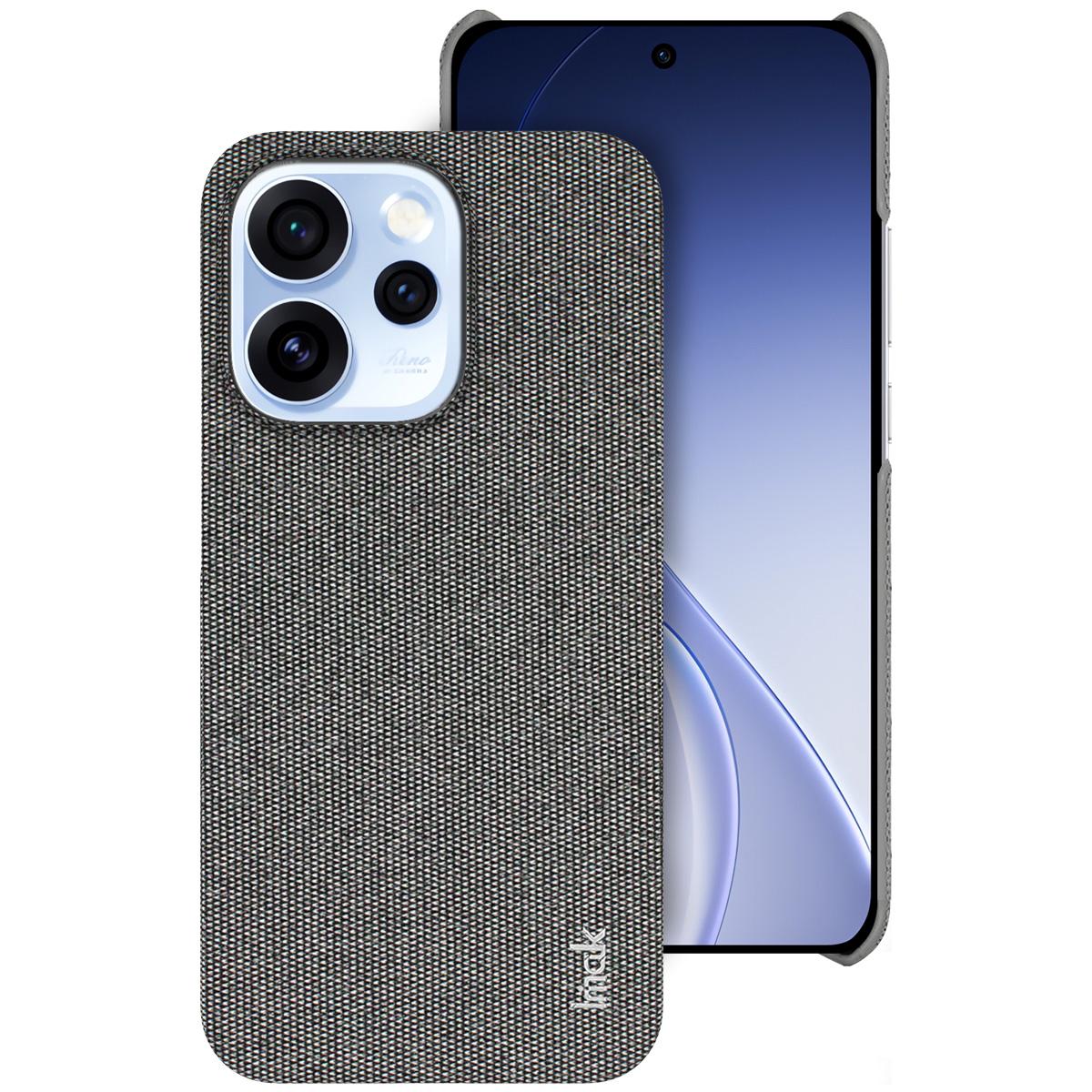 

Серия IMAK Ruiyi для Oppo Reno15 Pro 5G (Глобальный)/Reno15 5G (Китай) Чехол Текстура ткани Кожа + Поликарбонат Задняя крышка телефона