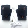 USB-Beheizte Halbfinger-Winterhandschuhe für Herren