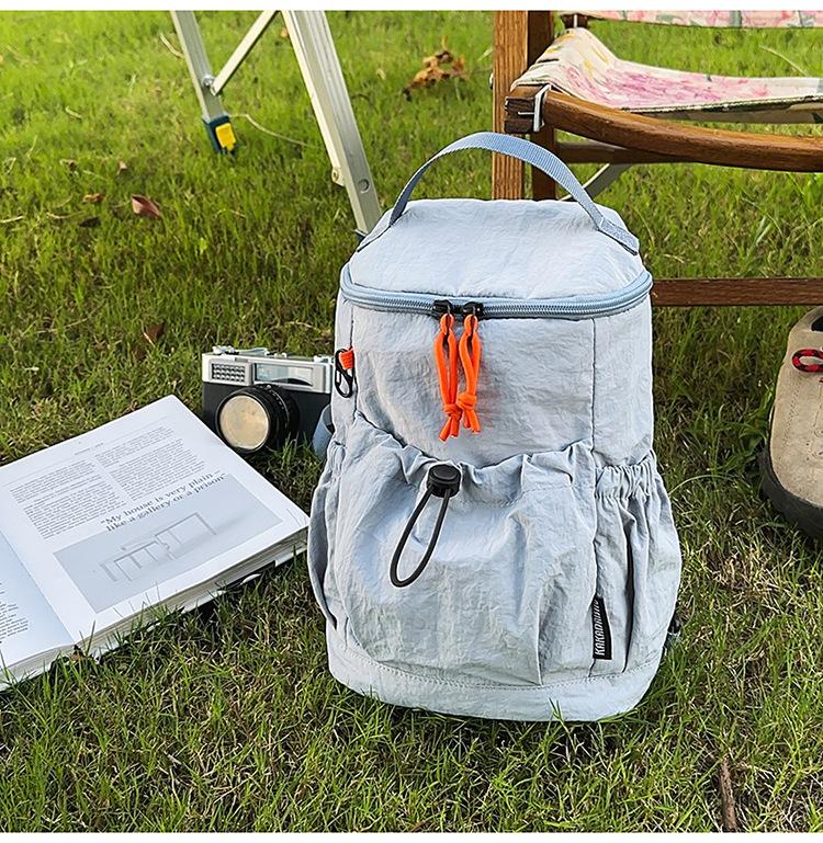 

Nylon backpack women s new waterproof and lightweight outdoor leisure travel versatile large-capacity small schoolbag синий