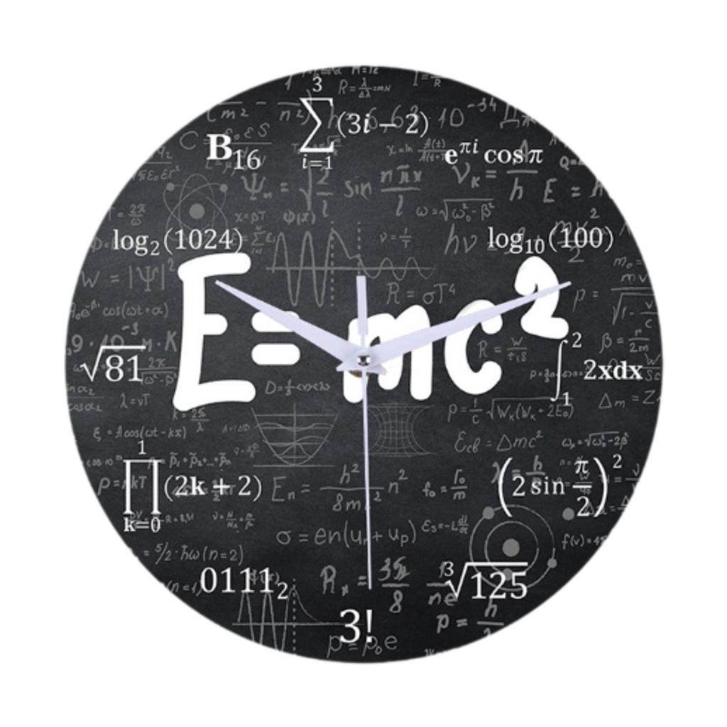 Math Wall Clock Decorative Clock Practical Modern Wall Decor Silent Hanging