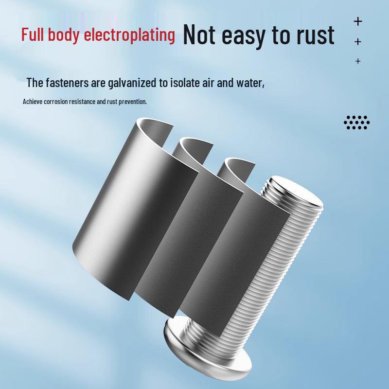 Stainless Steel Anti-Theft License Plate Screws with Seamless Cap Cover