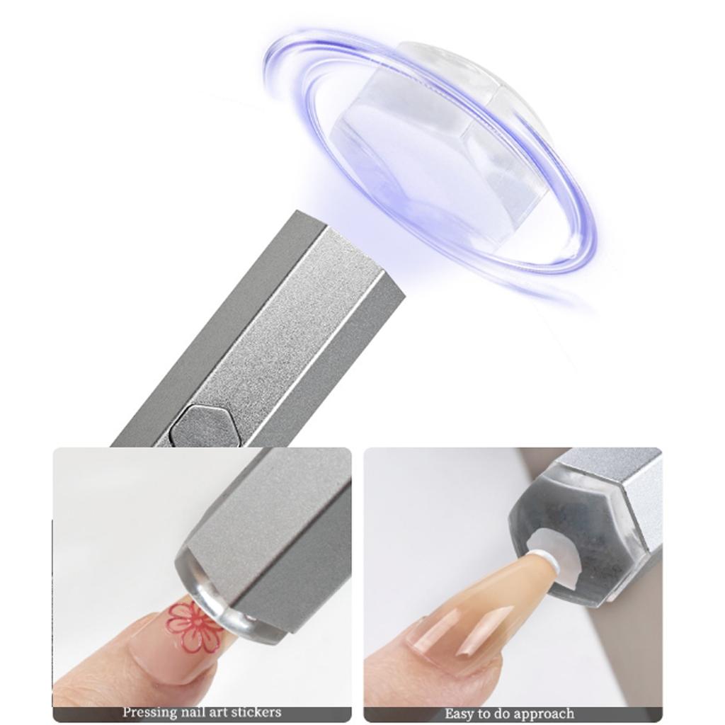 Lampada per unghie a LED, asciugatrice per unghie ad asciugatura rapida, supporto per cintura, lampada per unghie portatile in metallo per saloni, uso domestico e in viaggio
