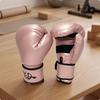 Secure Boxing Gloves with Mesh | Glossy Synthetic Exterior, Padded Punching Surface,