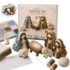 Σετ Δημιουργίας Σκηνής Γεννήσεων Patchwork DIY, Σετ DIY, Διακοσμητική Τέχνη Ραψίματος Υφασμάτων για Μανδύα, Θρησκευτικό Κουβερτοκέντημα, Χειροποίητη Διακόσμηση Σπιτιού Χριστουγέννων