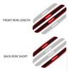 4pcs Universal Car Threshold Protection Scratch Strip Rubber Auto Door Sill Protector Sticker Bumper Protector Scuff Plate