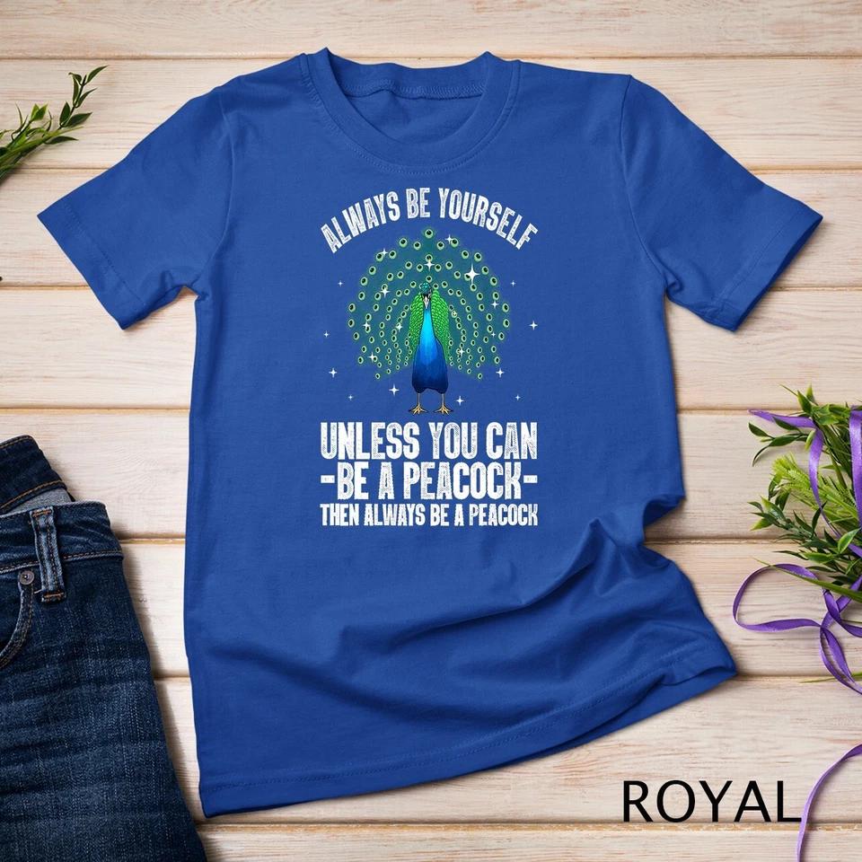 Funny Peacock Art For Men Women Peacock Themed Peacock Lover Unisex T-shirt 8 4XL