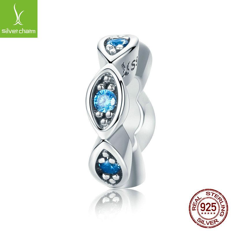 Devil'S Eye Diy Bracelet Beads Loose Beads, Accessories S925 Sterling Silver Eye Beads