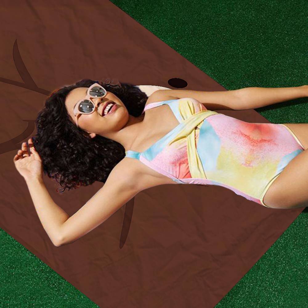 L-Lines Friends B-Brown Bear Microfiber Blanket Quick Drying Beach Towels Oversized Printing Super Absorbent Pool Towel Blanket