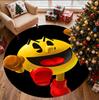 PAC Pattern Round Rug, Indoor/Outdoor Mat, for Picnic, Gameroom, Bedroom, Office, Living Room, Home Decor Carpet, Birthday Gift