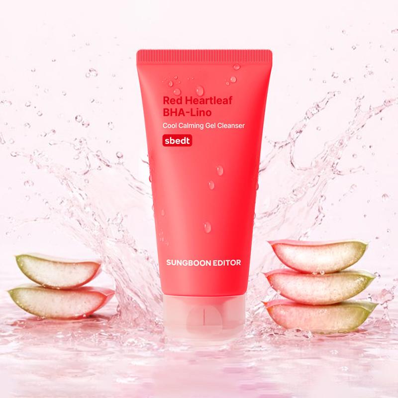 SUNGBOON EDITOR Red Heartleaf BHA-Lino Cool Calming Gel Cleanser 120g