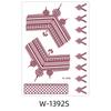 Red Mehndi Stickers Henna Tattoo Stickers Lace Fake Tattoo Body Art Sticker  Women/Lady