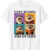Otter Liebe Lesen Und Otter Kinder Bücherwurm T-Shirt