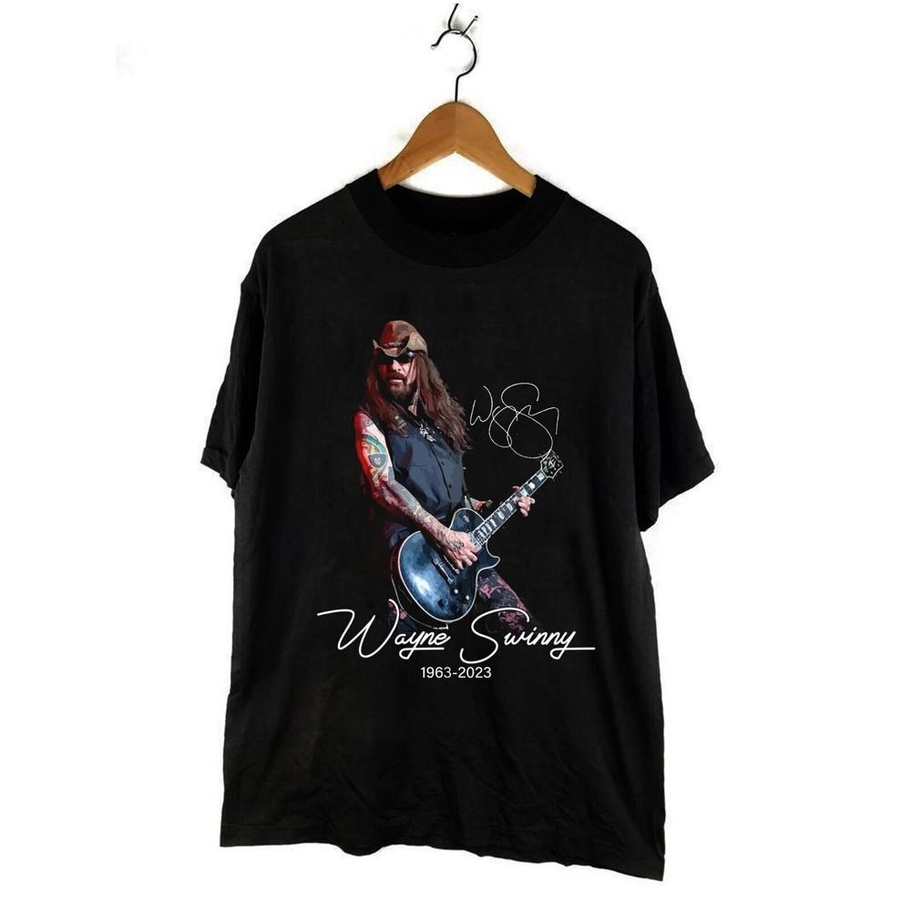 

New Wayne Swinny Saliva Guitarist Gift For Fans Unisex All Size Shirt Unisex T-Shirt XXL