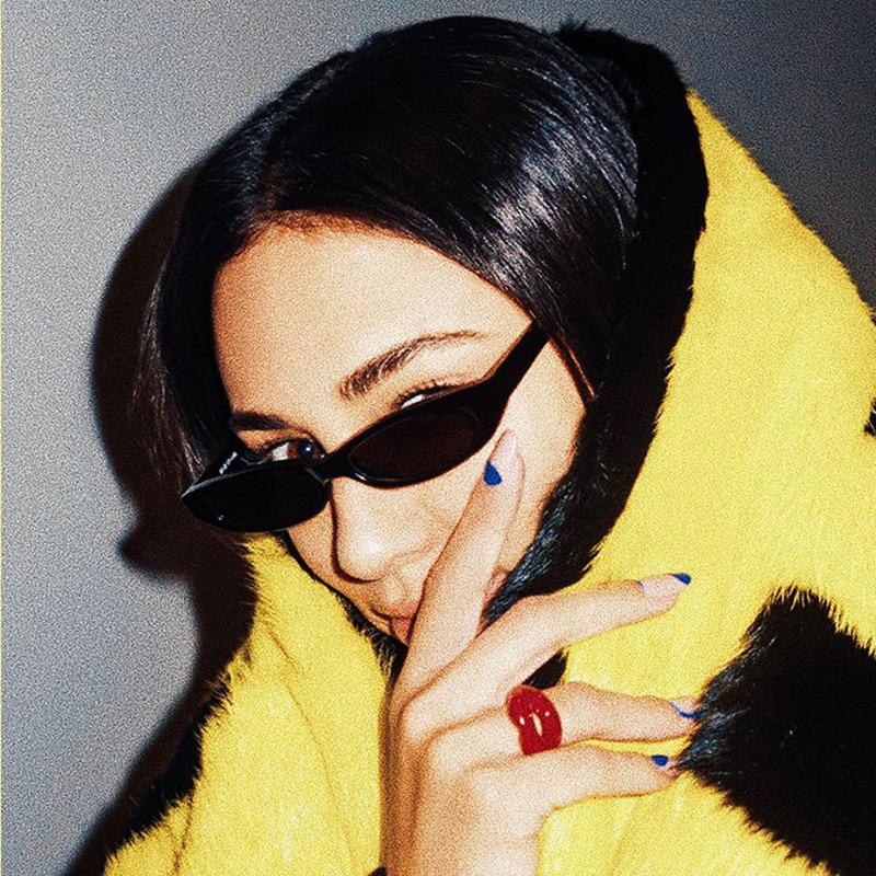 small frame black sunglasses