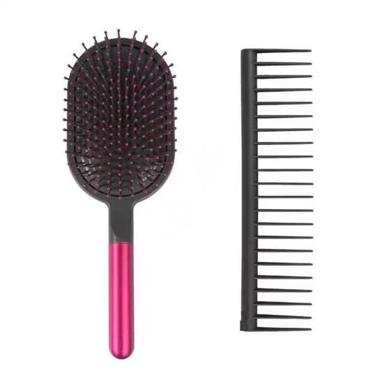 Set Pettine Spazzola per Capelli con Cuscino d'Aria Spazzola Massaggio Cuoio Capelluto con Manico Antiscivolo Antistatico