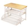 Coffee Machine Storage Shelf Countertop Organizer Space Saving Rack Pull Out Tea