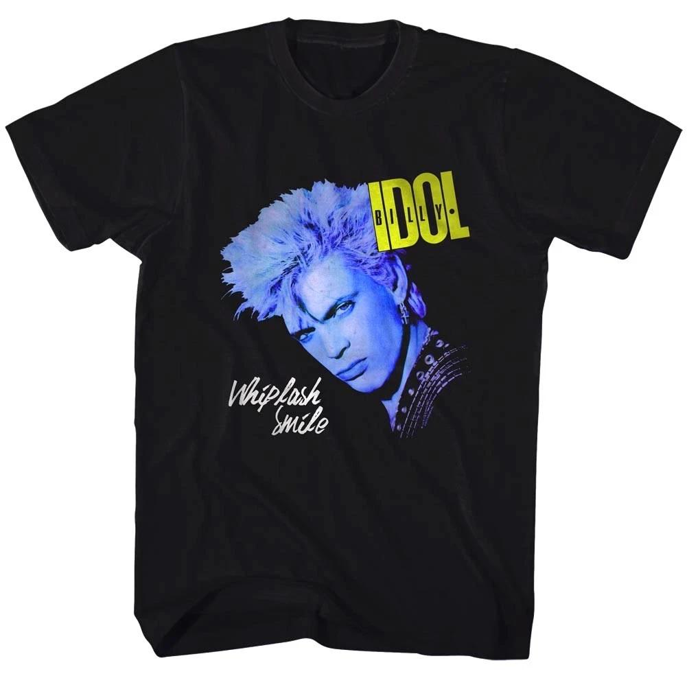 

Billy Idol Whiplash Smile Album Cover Art Men s T Shirt Punk Rock Concert Merch 2XL