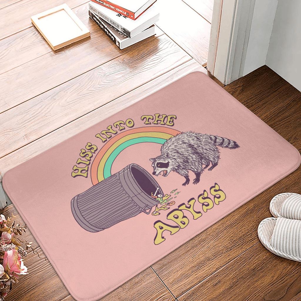 Funny Opposable Thumbs Raccoon Doormat Mat Anti-Slip Racoon Panda Bath Kitchen Balcony Rug Carpet 40*60cm