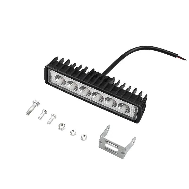 LED Work Light Strip Shape Light Bar 6000K Flood Off Road Head Car Light Auto Parts 12V Driving Fog Headlights DRL Driving Lamp