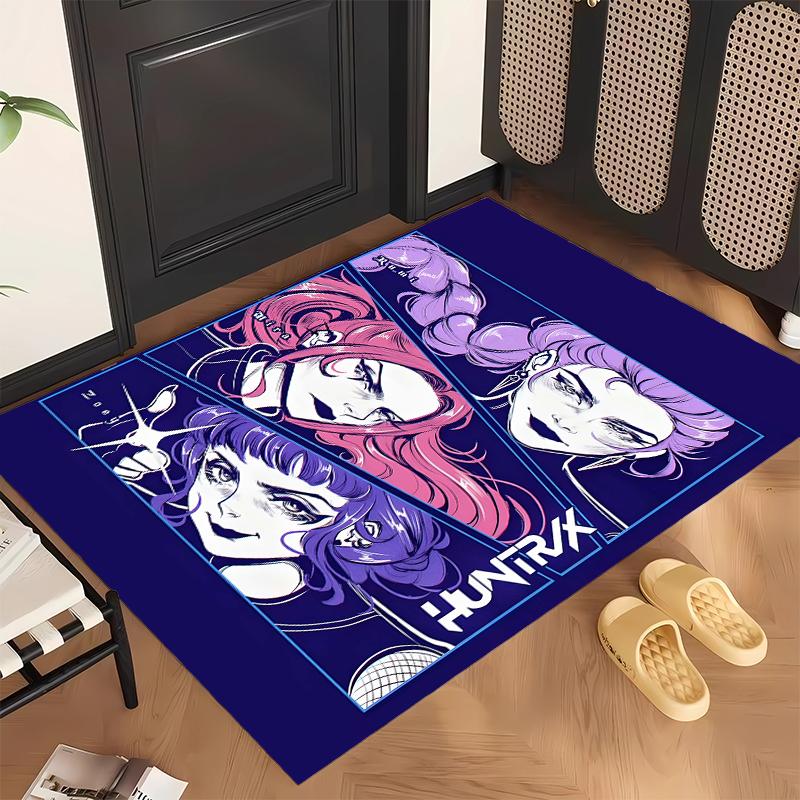 HUNTRIX (72) Personalized Name Office Carpet Stylish Decor for Living Room Bedroom Kitchen