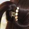Plastic Claw Hairpin Lightweight Elegant Shiny Imitation Crystal Hair Clip for Bathing