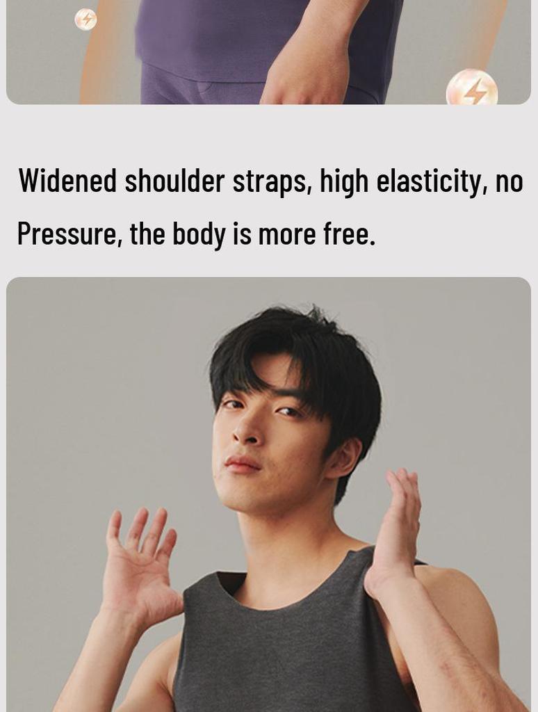 Herren Nahtlose Wärmeerzeugende Fleecegefütterte Winter-Basisschicht Weste