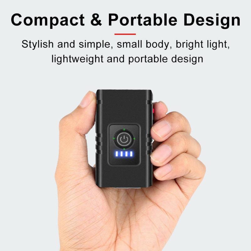 Led  Light Front Portable Usb Rechargeable Waterproof Night Flashlight Riding Accessories Tail Light